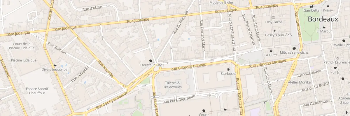 Plan du 93 Rue Georges Bonnac à Bordeaux