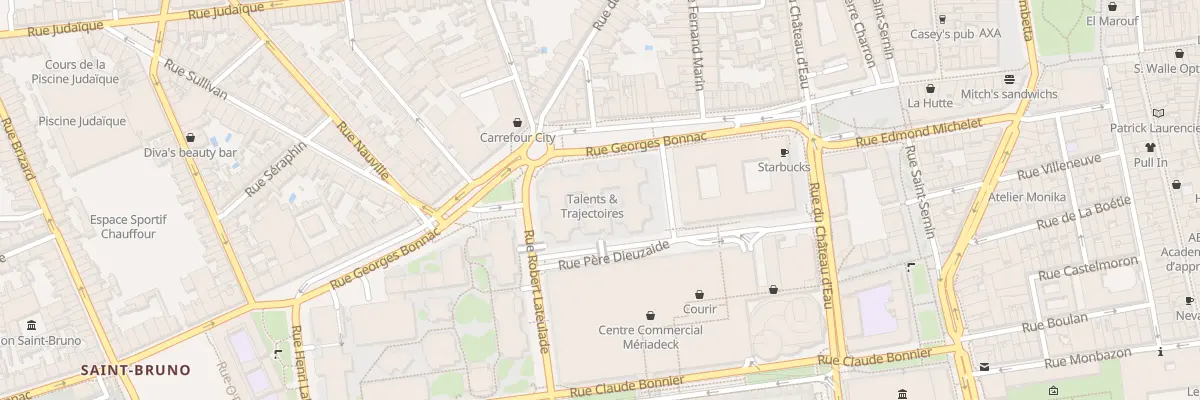 Plan du 74 Rue Georges Bonnac à Bordeaux