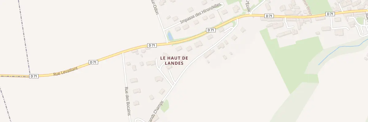 Plan du 178 Rue des Grands Champs à Landes-sur-Ajon