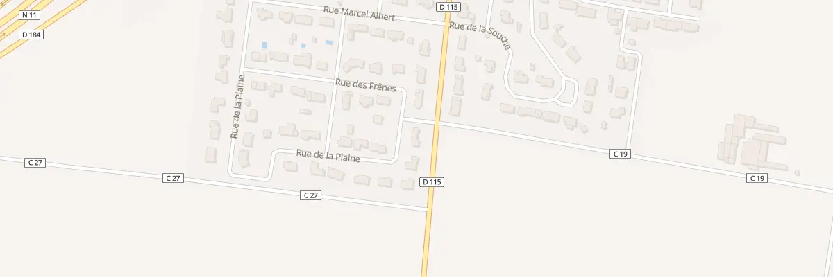 Plan du 11 Rue de la Plaine à Épannes