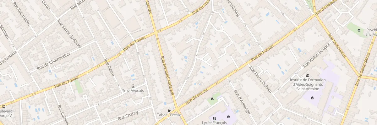 Plan du 39 Rue de Landiras à Bordeaux