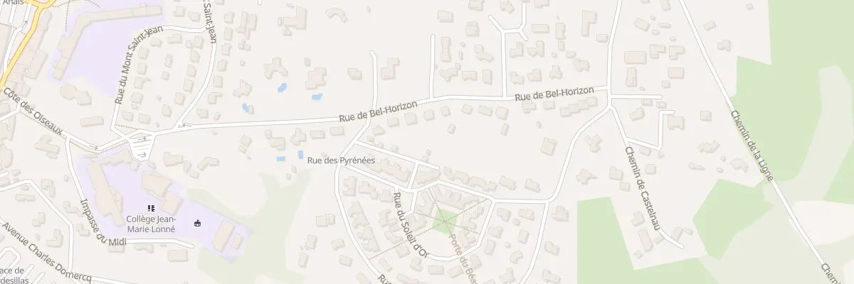 Plan du 294 Rue de Bel-horizon à Hagetmau