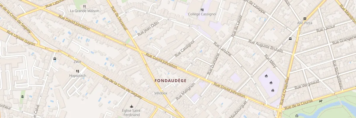 Plan du 4 Rue Cassignol à Bordeaux