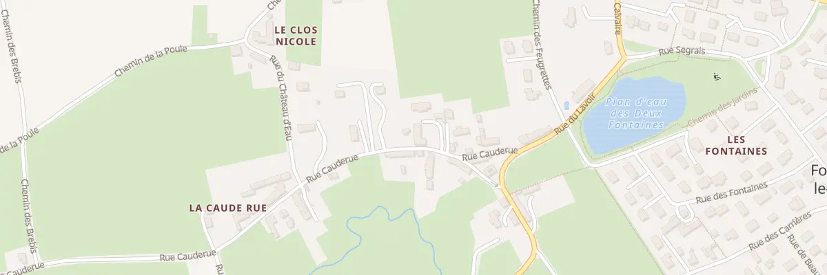 Plan du 8 Rue Caude Rue à Fontenay-le-Pesnel