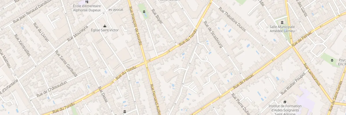 Plan du 118 Rue du Tondu à Bordeaux