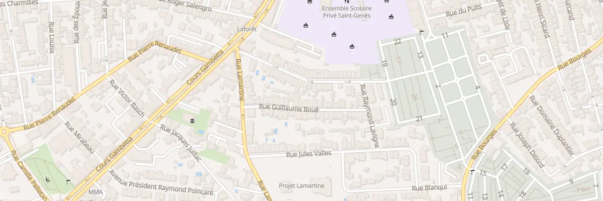 Plan du 24 Rue Guillaume Boue à Talence