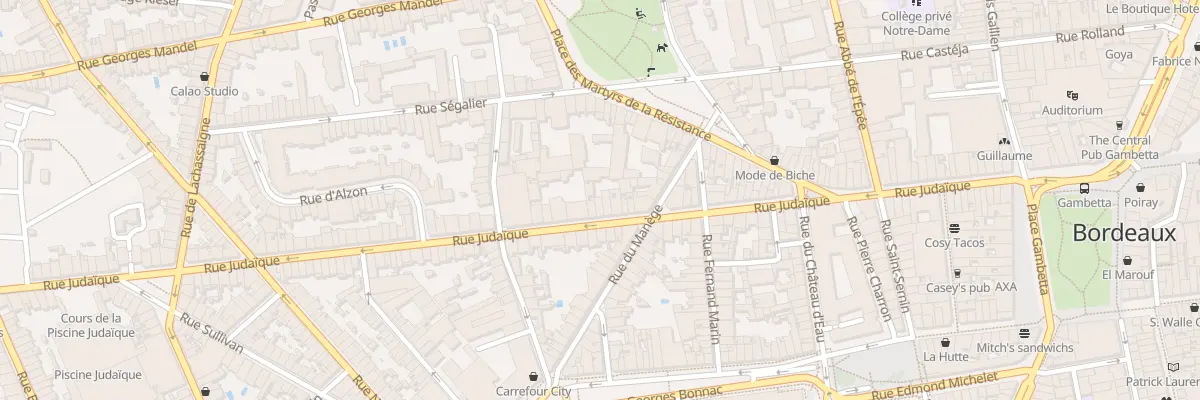 Plan du 85 Rue Judaïque à Bordeaux