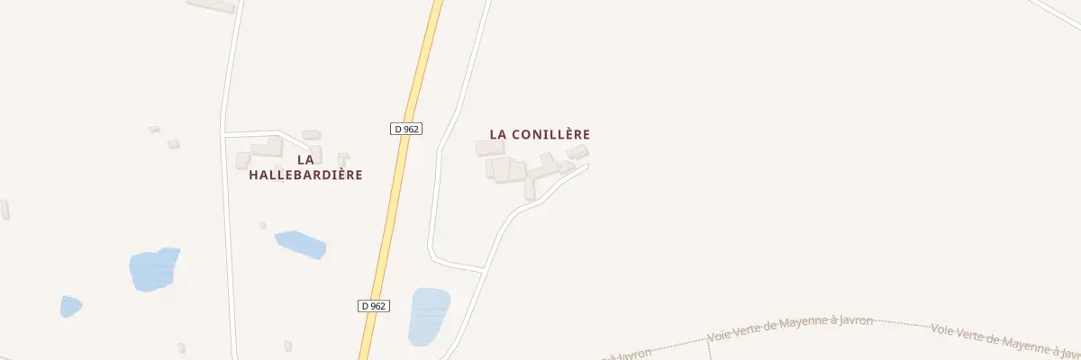 Plan du 1 La Conillere à Aron