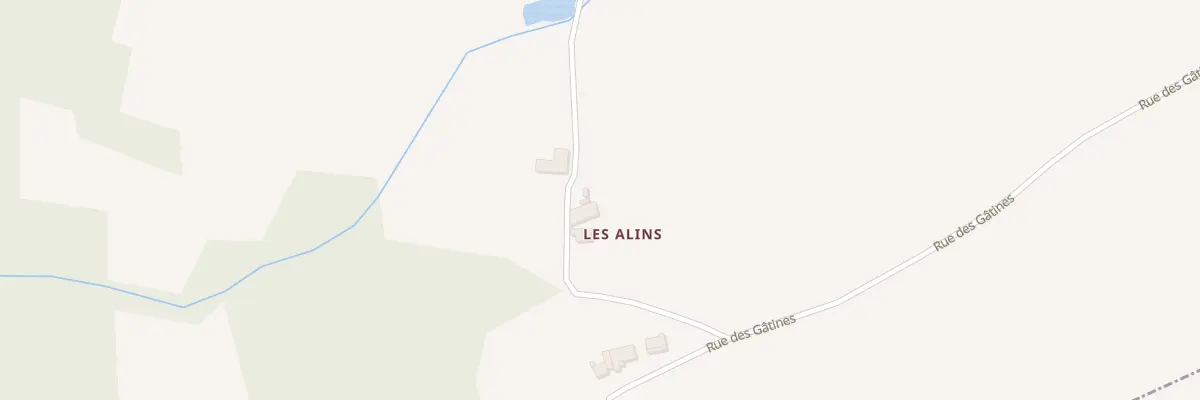 Plan du 85 Aux Alins-Est à Pleine-Selve