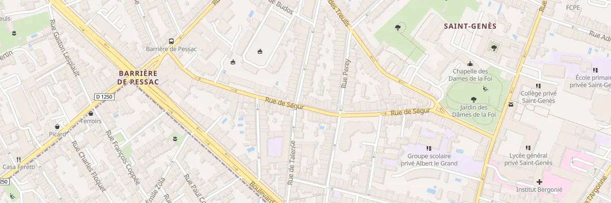 Plan du 52 Rue de Ségur à Bordeaux