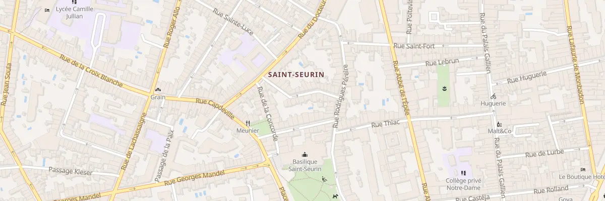 Plan du 14 Rue de la Prévôté à Bordeaux