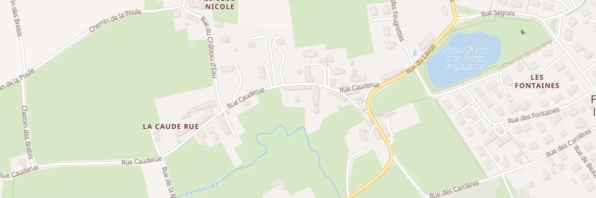 Plan du 7 Rue Caude Rue à Fontenay-le-Pesnel