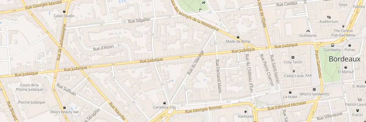 Plan du 82 Rue Judaïque à Bordeaux