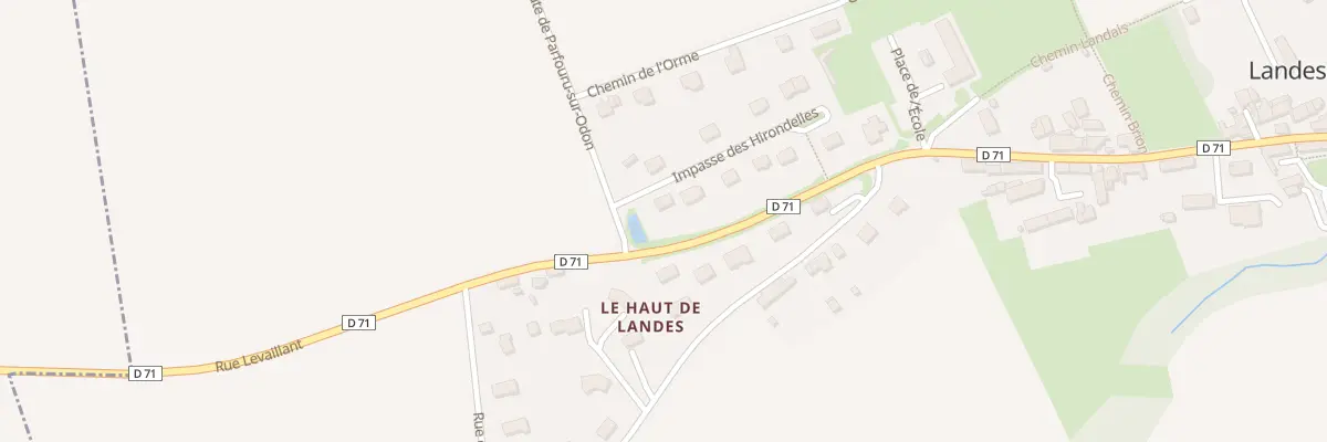 Plan du 10 L’Orme de Landes à Landes-sur-Ajon
