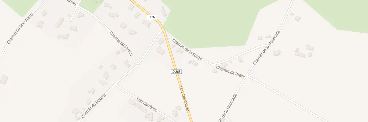 Plan du 36 Che de la Forge à Lacq