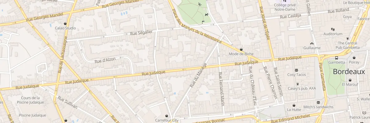 Plan du 87 Rue Judaïque à Bordeaux