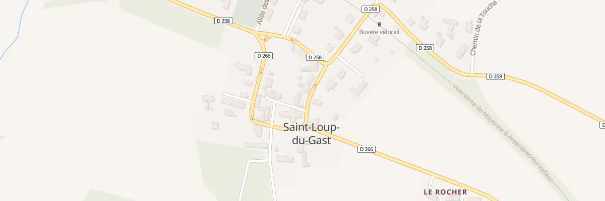 Plan du 1A Rue de la Gare à Saint-Loup-du-Gast