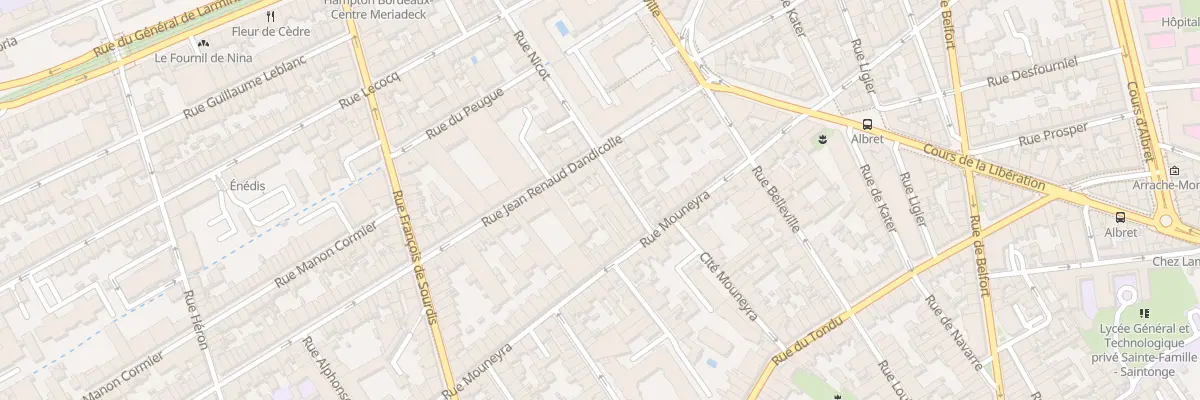 Plan du 32 Rue J Renaud Dandicolle à Bordeaux