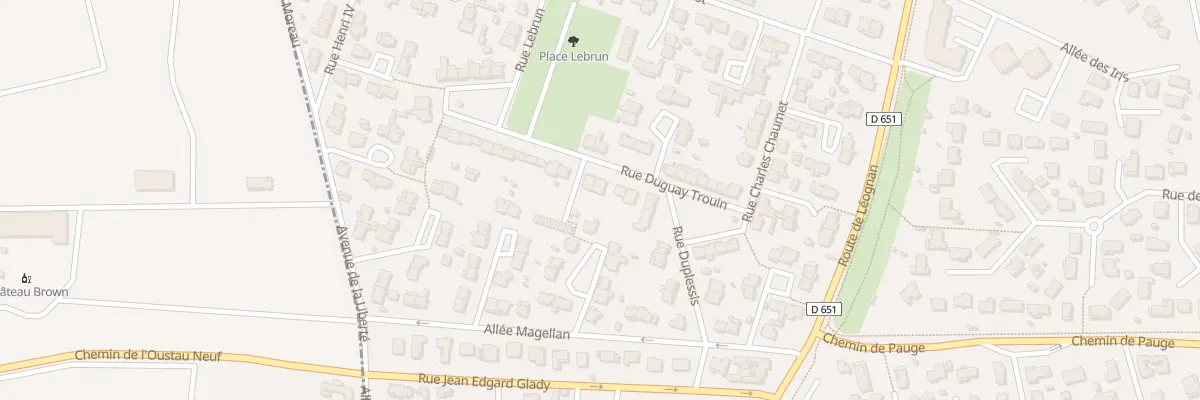 Plan du 8 Rue Duguay Trouin à Villenave-d’Ornon