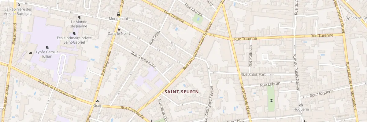Plan du 1 Rue Mondenard à Bordeaux