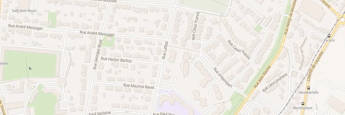 Plan du 58 Rue Lafitte à Talence