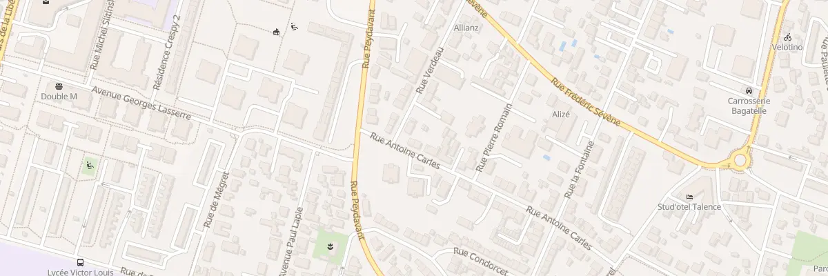 Plan du 8 Rue Antoine Carles à Talence