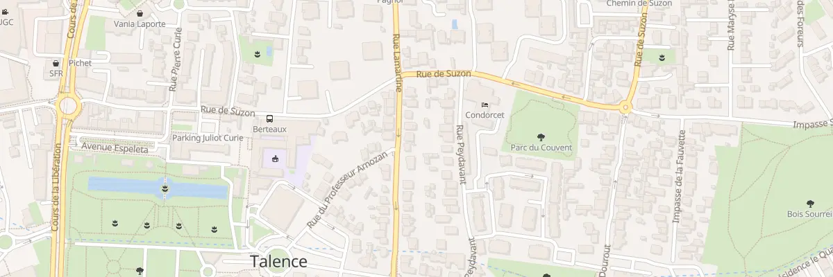 Plan du 94 Rue Lamartine à Talence