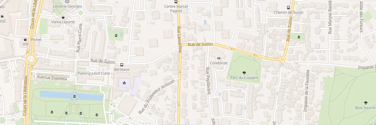 Plan du 86 Rue Lamartine à Talence