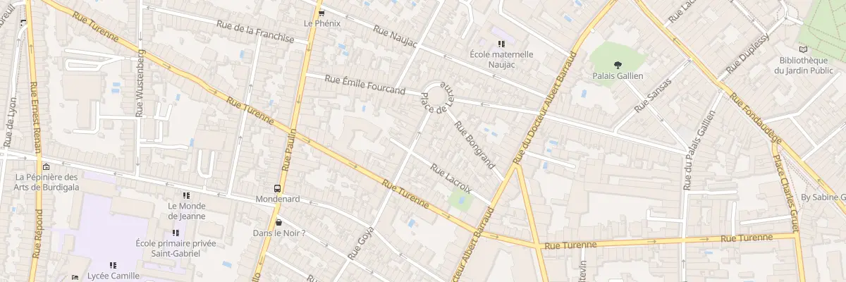 Plan du 80 Rue Goya à Bordeaux