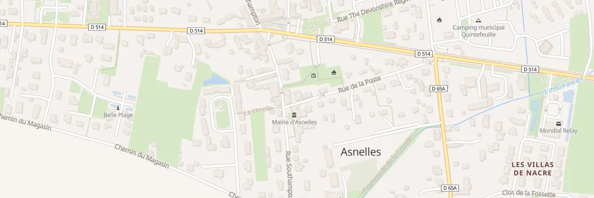 Plan du 2 Rue de la Poste à Asnelles