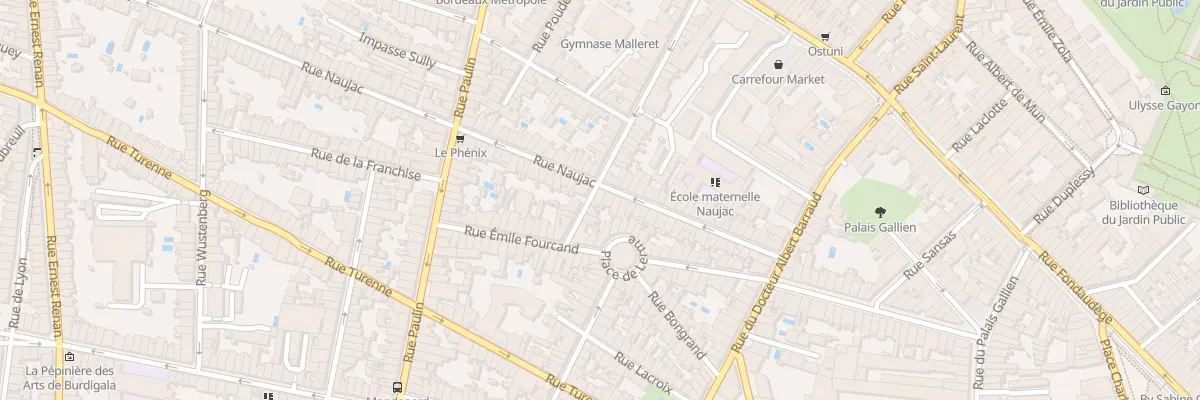 Plan du 42 Rue Naujac à Bordeaux
