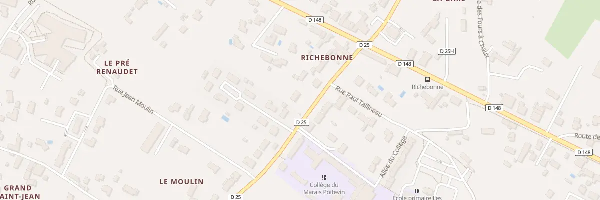 Plan du 61 Rue de la gare à Benet