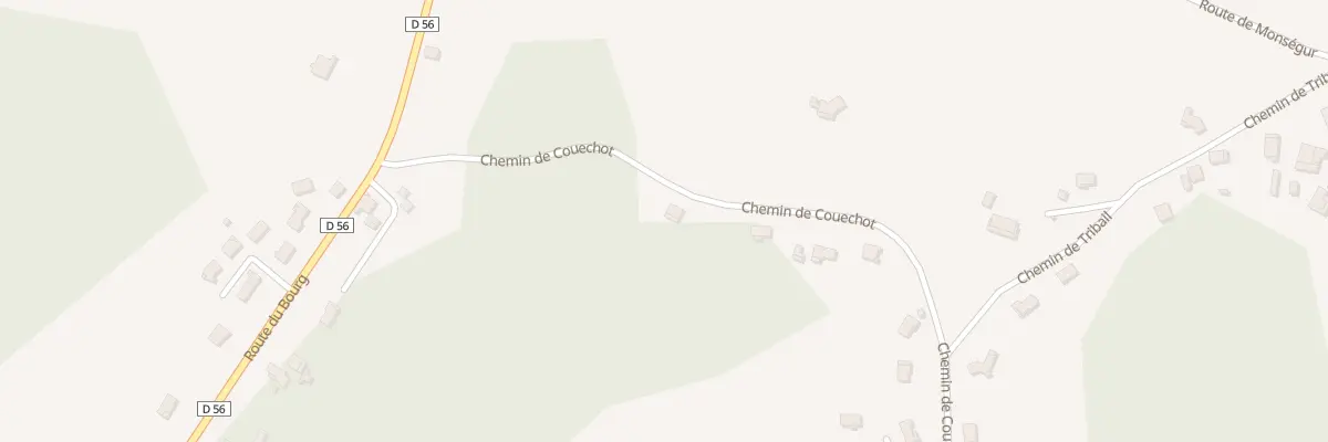Plan du 240 Che de Couechot à Lacrabe