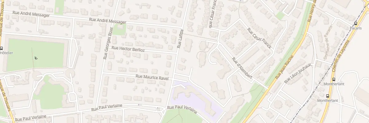 Plan du 60 Rue Lafitte à Talence
