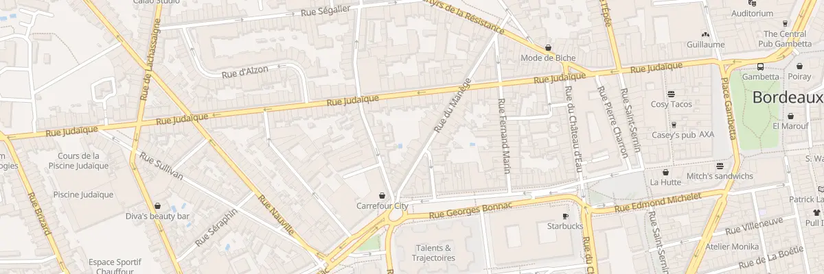 Plan du 29 Rue du Manège à Bordeaux