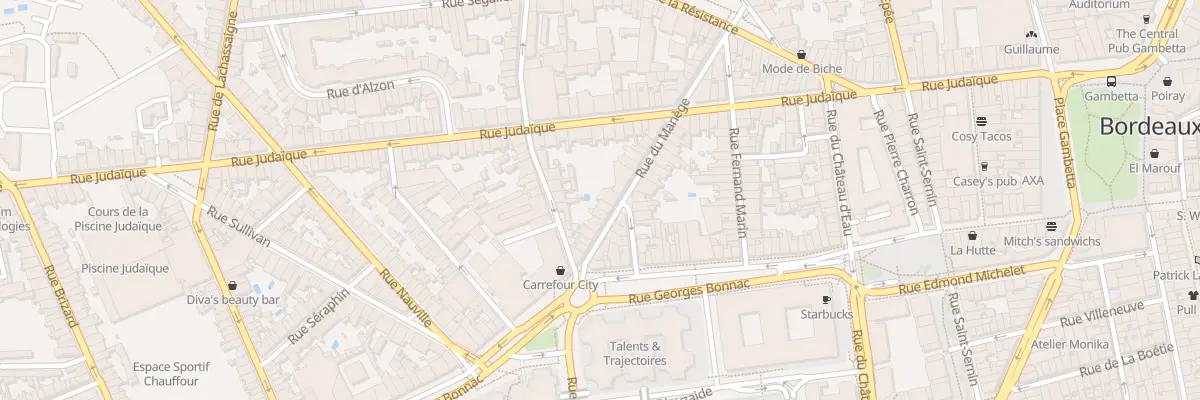 Plan du 33 Rue du Manège à Bordeaux