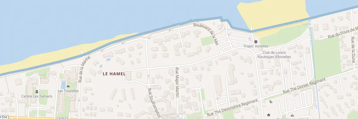 Plan du 4 Rue Xavier d’Anselme à Asnelles