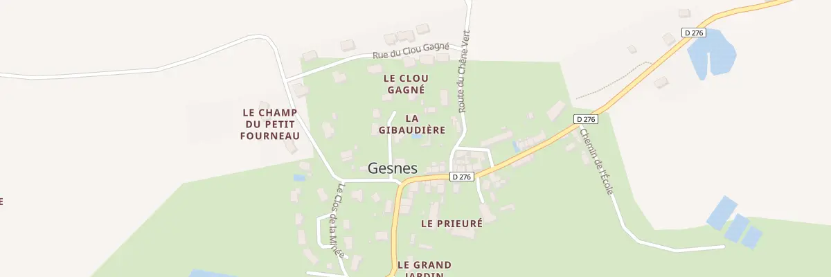 Plan du 2 La Gibaudière à Gesnes