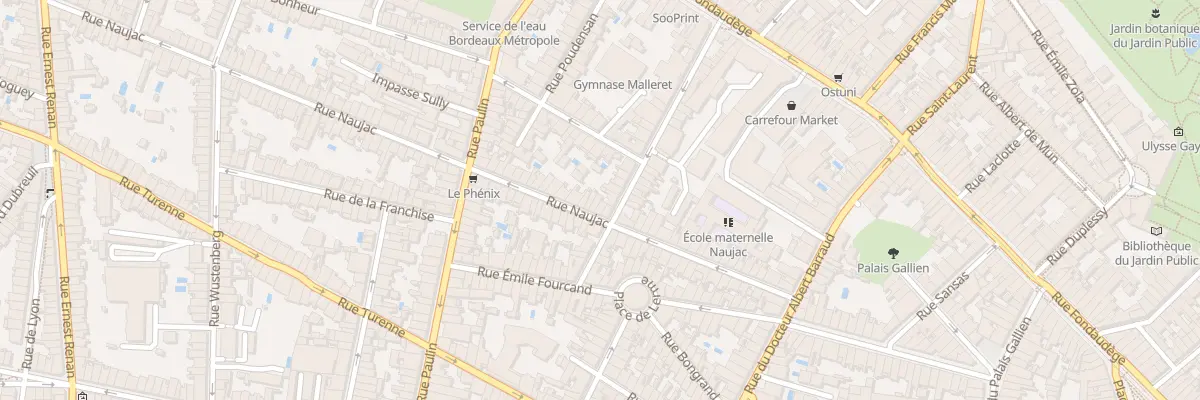 Plan du 49 Rue Naujac à Bordeaux