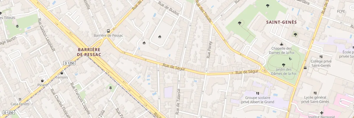 Plan du 31 Rue de Talence à Bordeaux