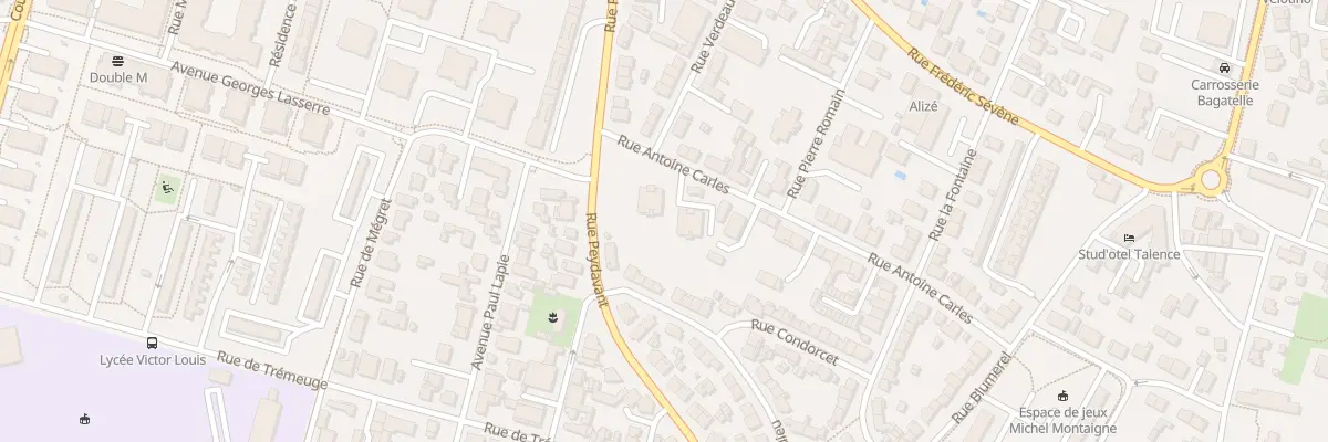 Plan du 15 Rue Antoine Carles à Talence