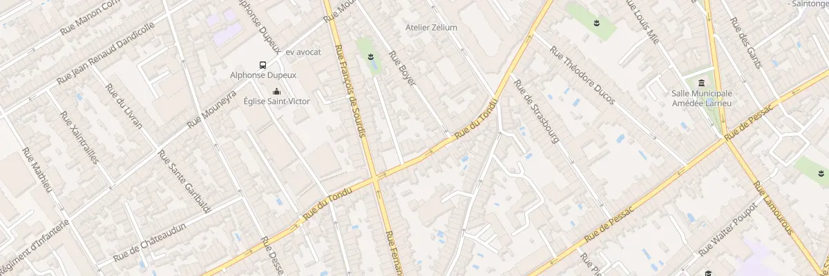 Plan du 123 Rue du Tondu à Bordeaux