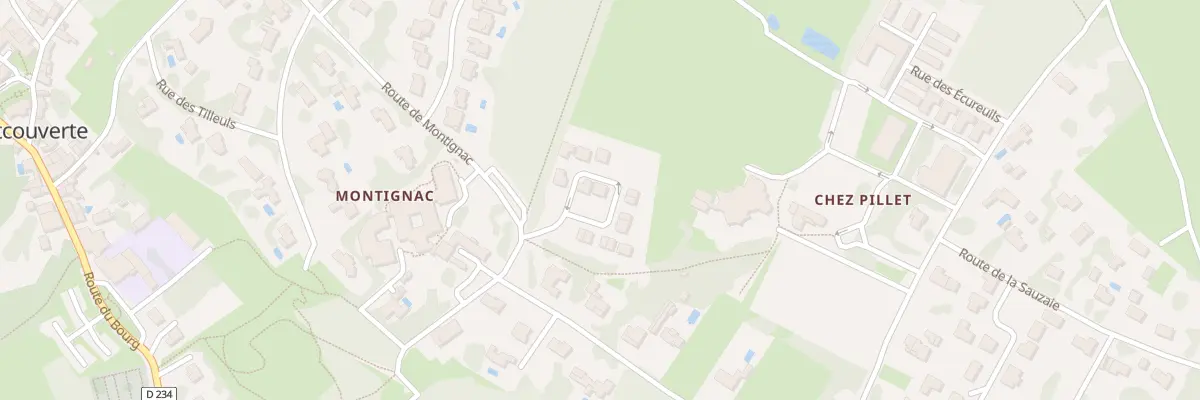 Plan de Lot de Montignac à Fontcouverte