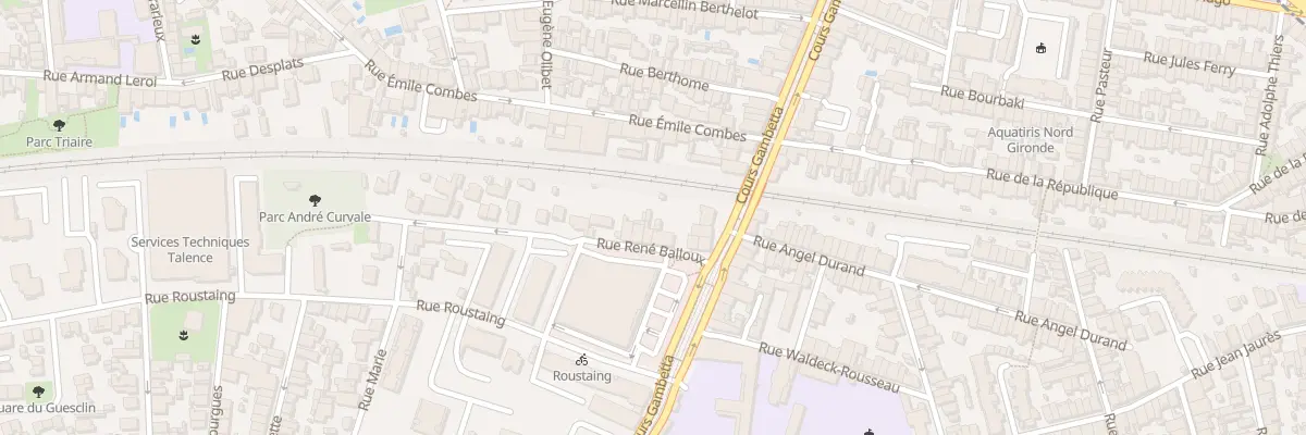 Plan du 11 Rue René Balloux à Talence
