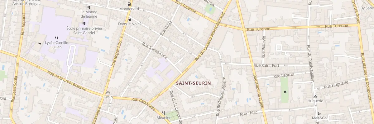 Plan du 33 Rue du Docteur Albert Barraud à Bordeaux
