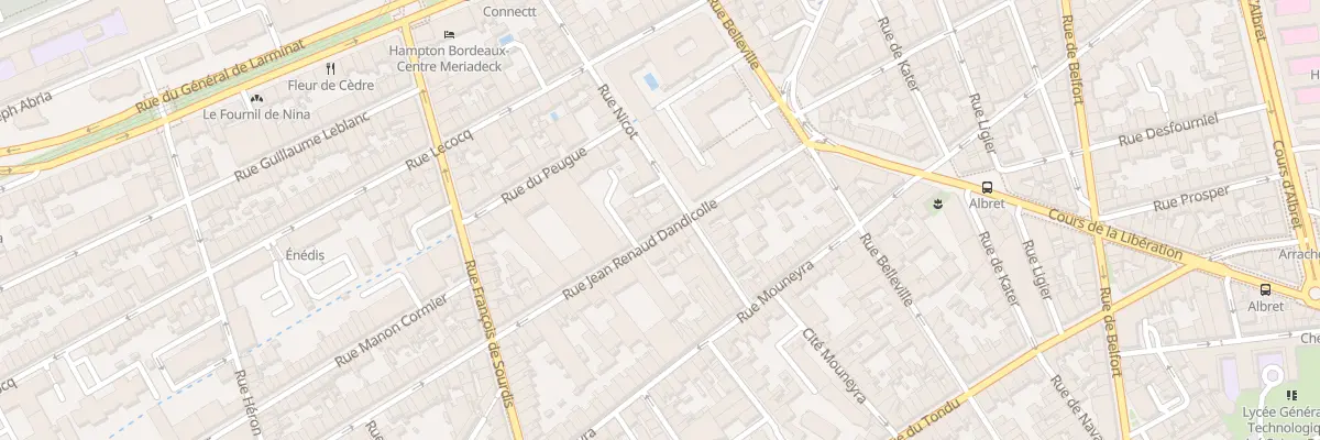 Plan du 7 Rue J Renaud Dandicolle à Bordeaux