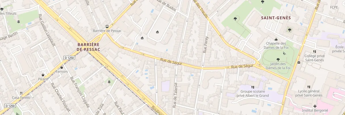 Plan du 46 Rue de Ségur à Bordeaux