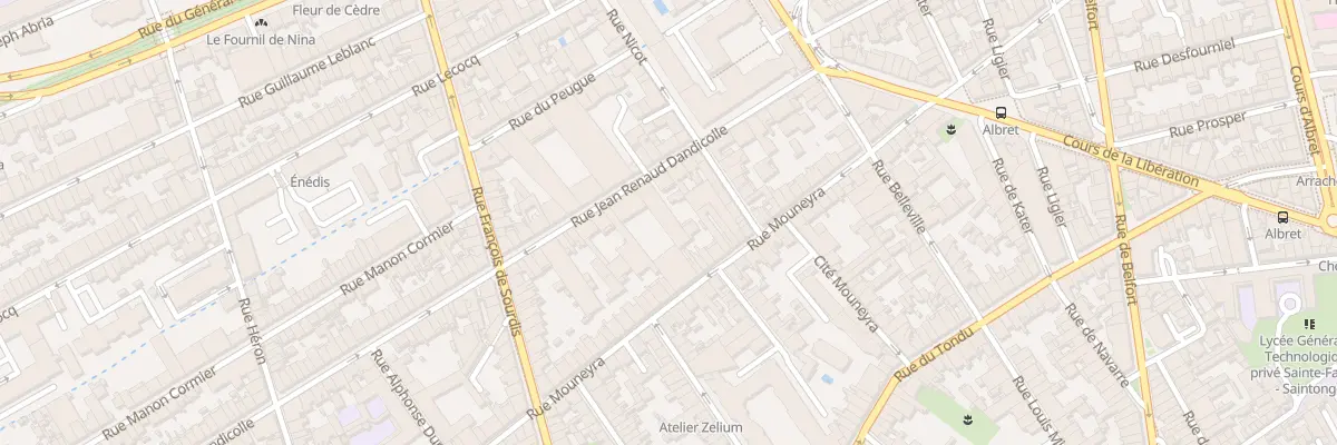 Plan du 40 Rue J Renaud Dandicolle à Bordeaux