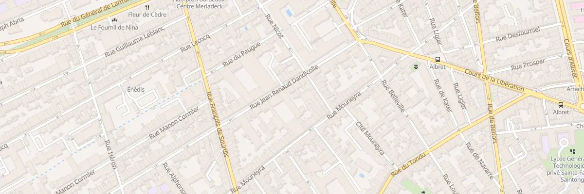 Plan du 36 Rue J Renaud Dandicolle à Bordeaux