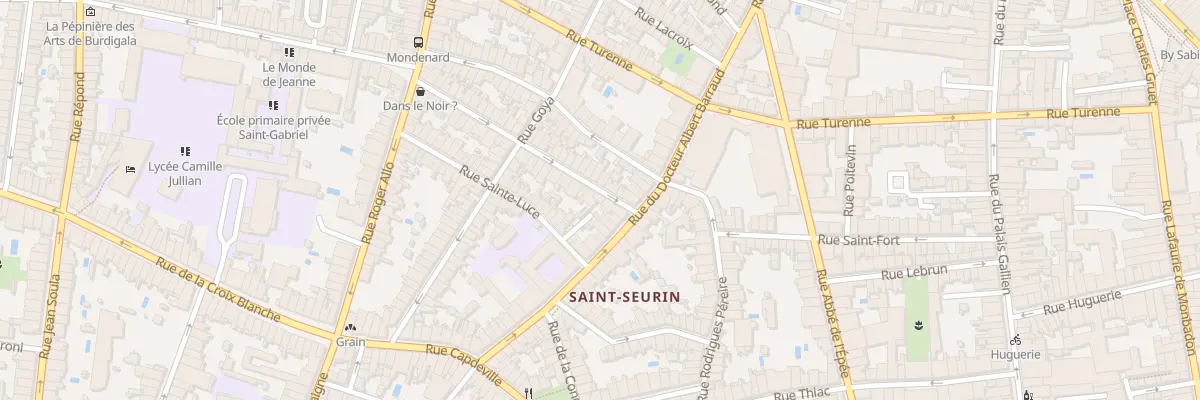 Plan du 6 Rue Mondenard à Bordeaux